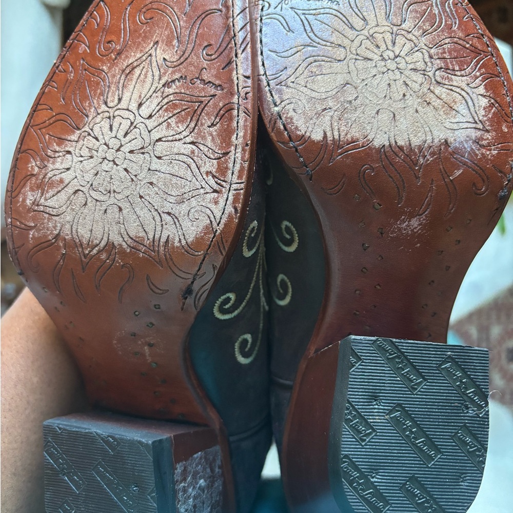 Tony Lama Vacquero Cowgirl Boots Size 7.5 - Like New! - Picture 9 of 10